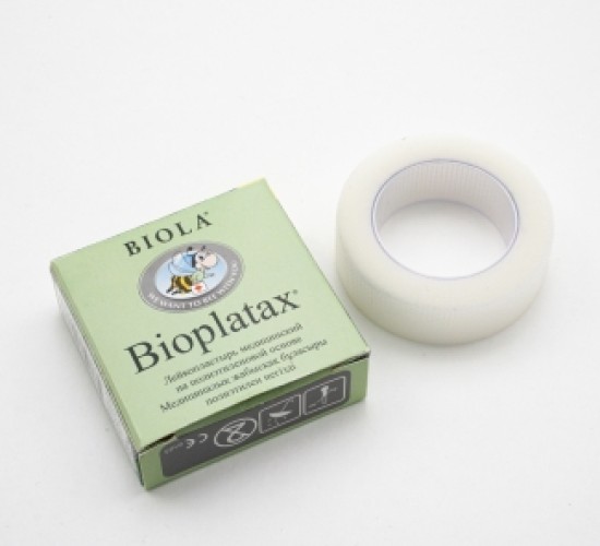 Лейкопластырь на шелковой основе 5смх10м Bioplatax®